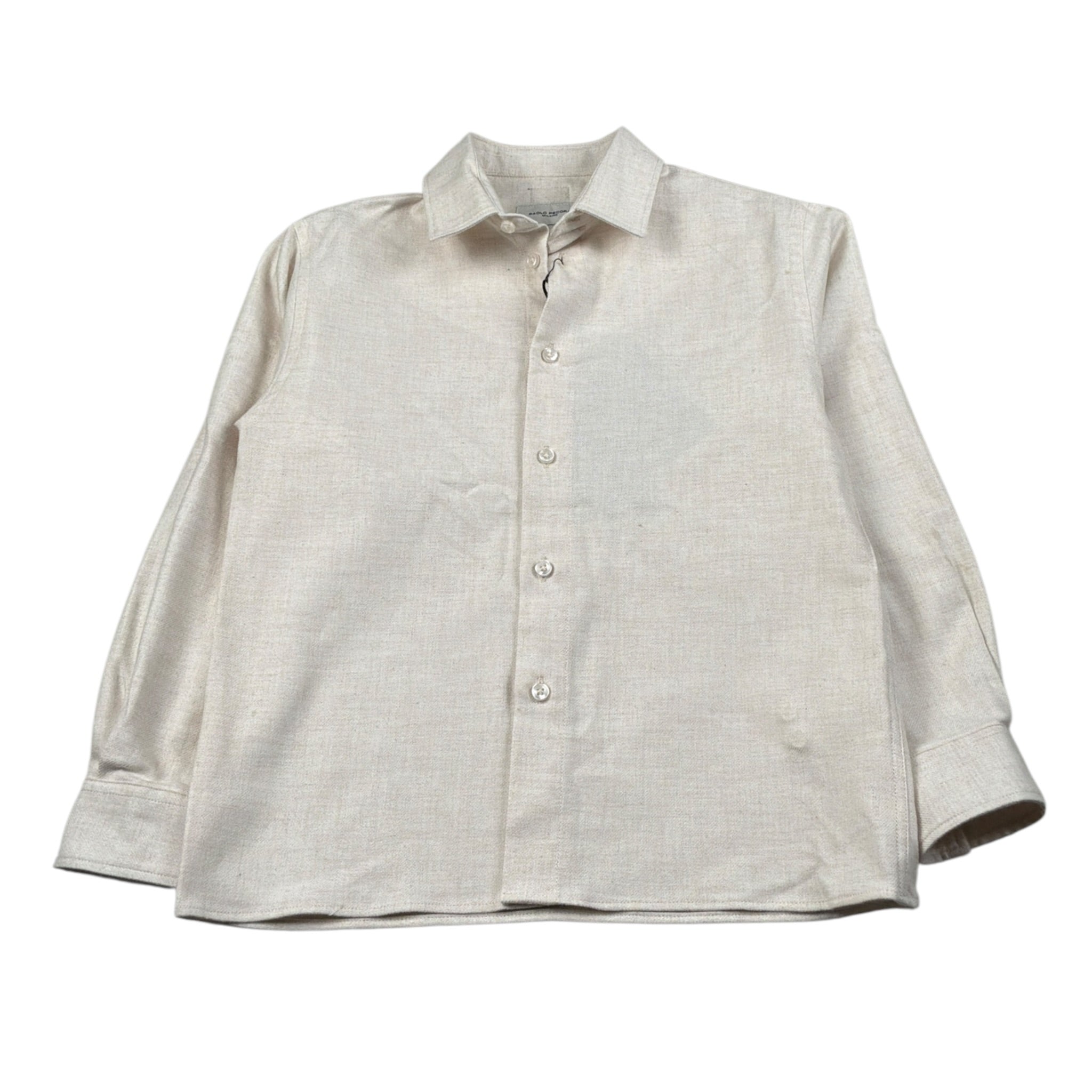 Paolo Pecora Camicia Manica Lunga tinta unita Ecru per Bambino PP4454 ECRU PAOLO PECORA 
