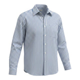 Paolo Pecora Camicia Manica Lunga Fantasia A Righe Bianco per Bambino PP4455 BIANCO PAOLO PECORA 
