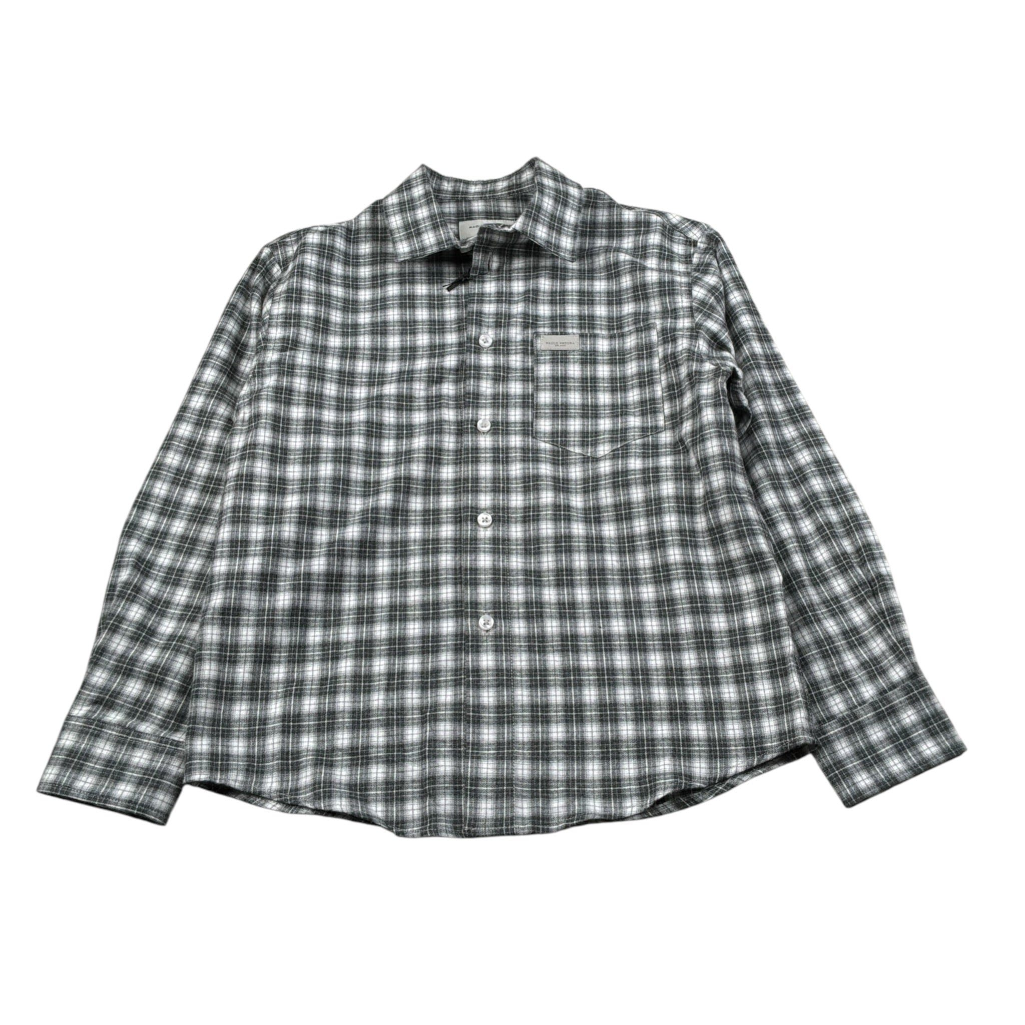 Paolo Pecora Camicia Manica Lunga Stampa Fantasia Grigio per Bambino PP4456 GRIGIO PAOLO PECORA 