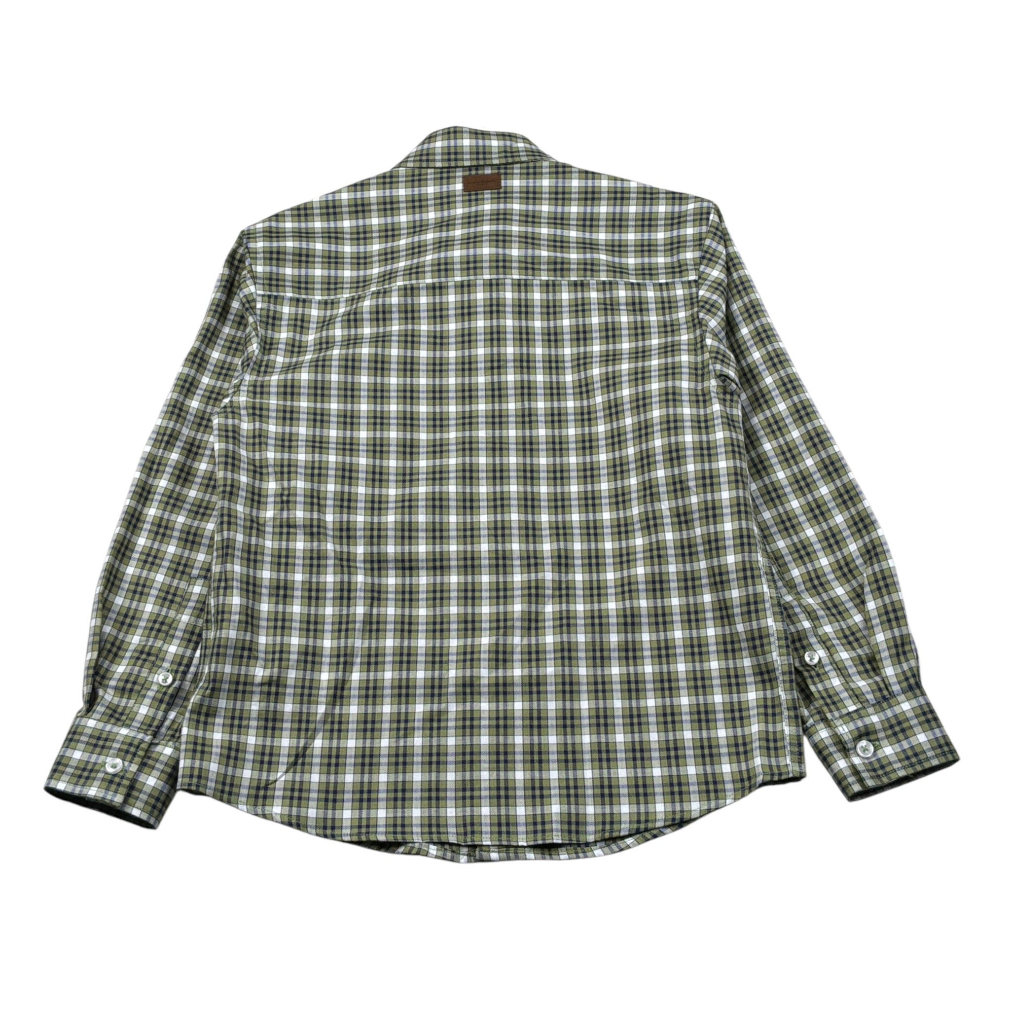 Paolo Pecora Camicia Manica Lunga Stsmpa Fantasia Verde per Bambino PP4458 VERDE PAOLO PECORA 