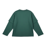Paolo Pecora Shirt tinta unita Girocollo Verde per Bambino PP4460 VERDE PAOLO PECORA 