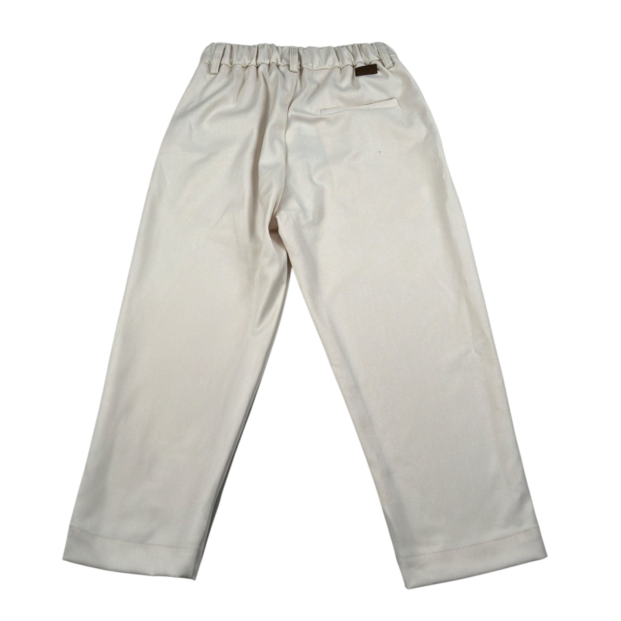 Paolo Pecora Pantalone tinta unita con Elastico In Vita Panna per Bambino PP4483 PANNA PAOLO PECORA 