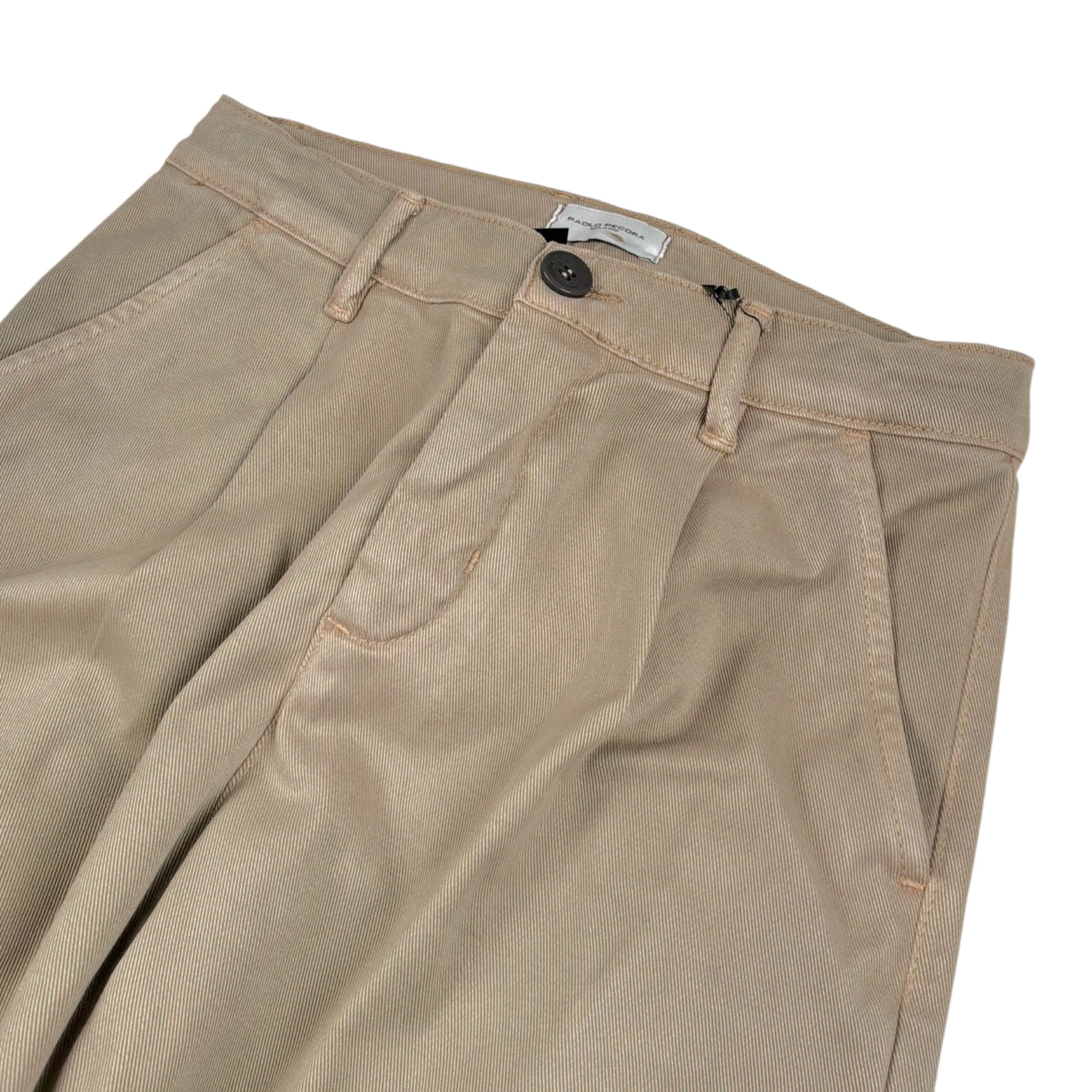 Paolo Pecora Pantalone tinta unita con Girovita Regolabile Beige per Bambino PP4488 BEIGE PAOLO PECORA 