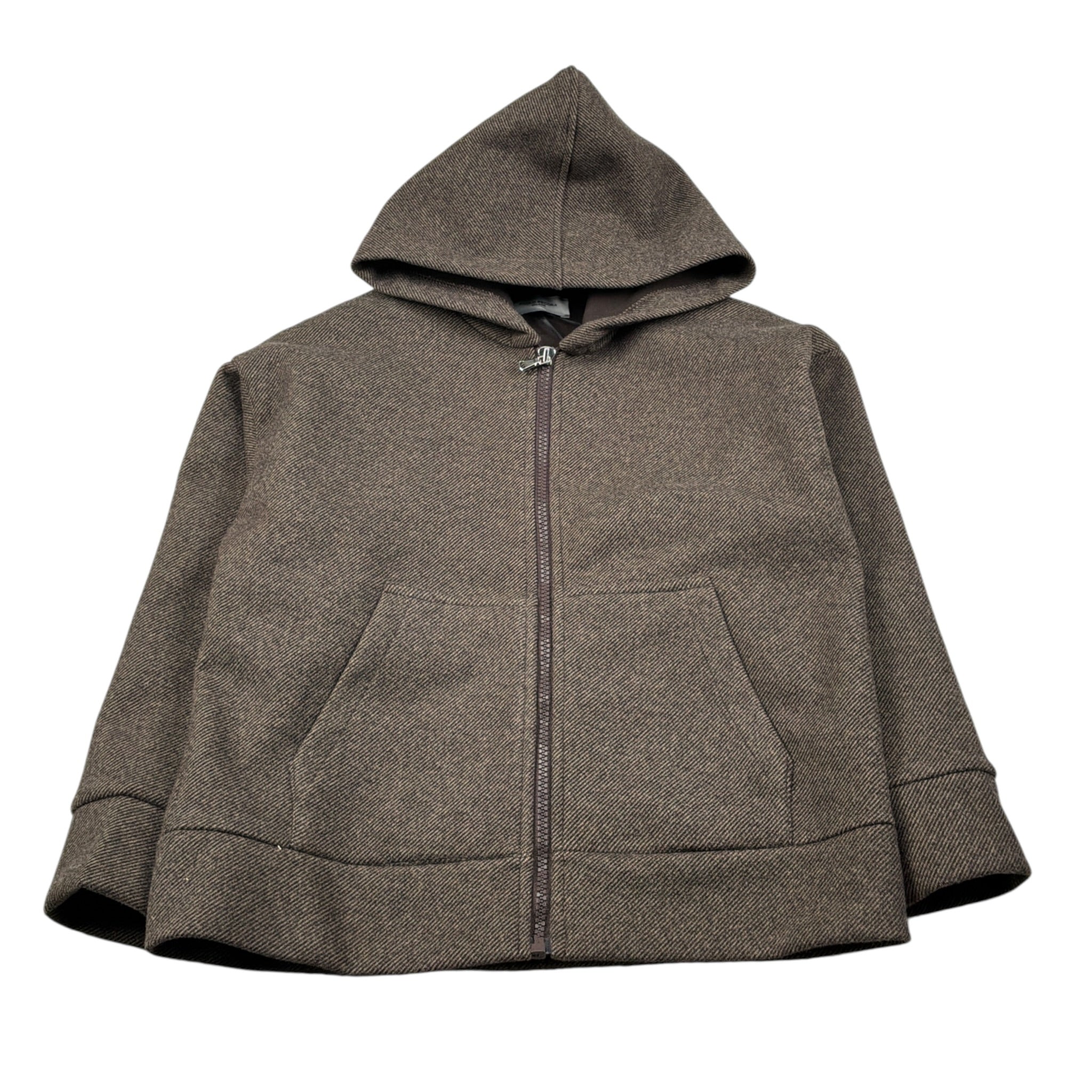 Paolo Pecora Giubbino tinta unita con Zip E Cappuccio Marrone per Bambino PP4498 MARRONE PAOLO PECORA 