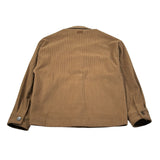 Paolo Pecora Giacca Camicia Manica Lunga In Camoscio Marrone per Bambino PP4501 MARRONE PAOLO PECORA 