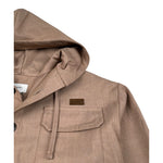 Paolo Pecora Camicia Manica Lunga tinta unita con Cappuccio Cammello per Bambino PP4505 CAMMELLO PAOLO PECORA 