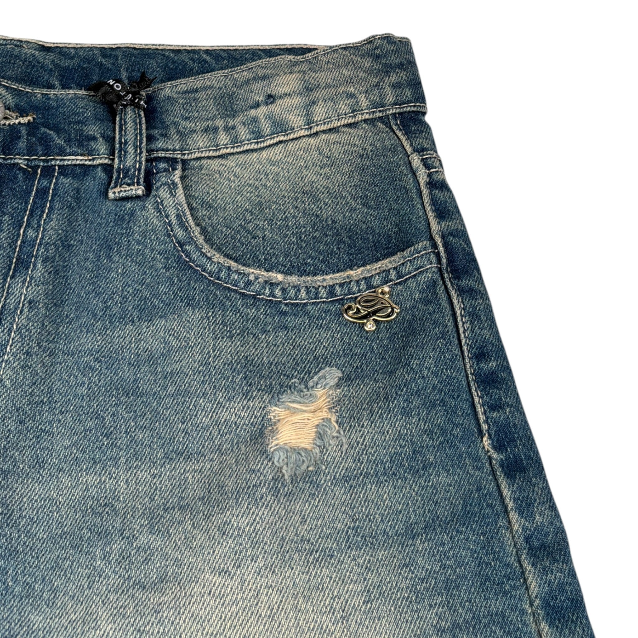 Paris Hilton Jeans tinta unita Girovita Regolabile Azzurro per Bambina PH1494 AZZURRO PARIS HILTON 