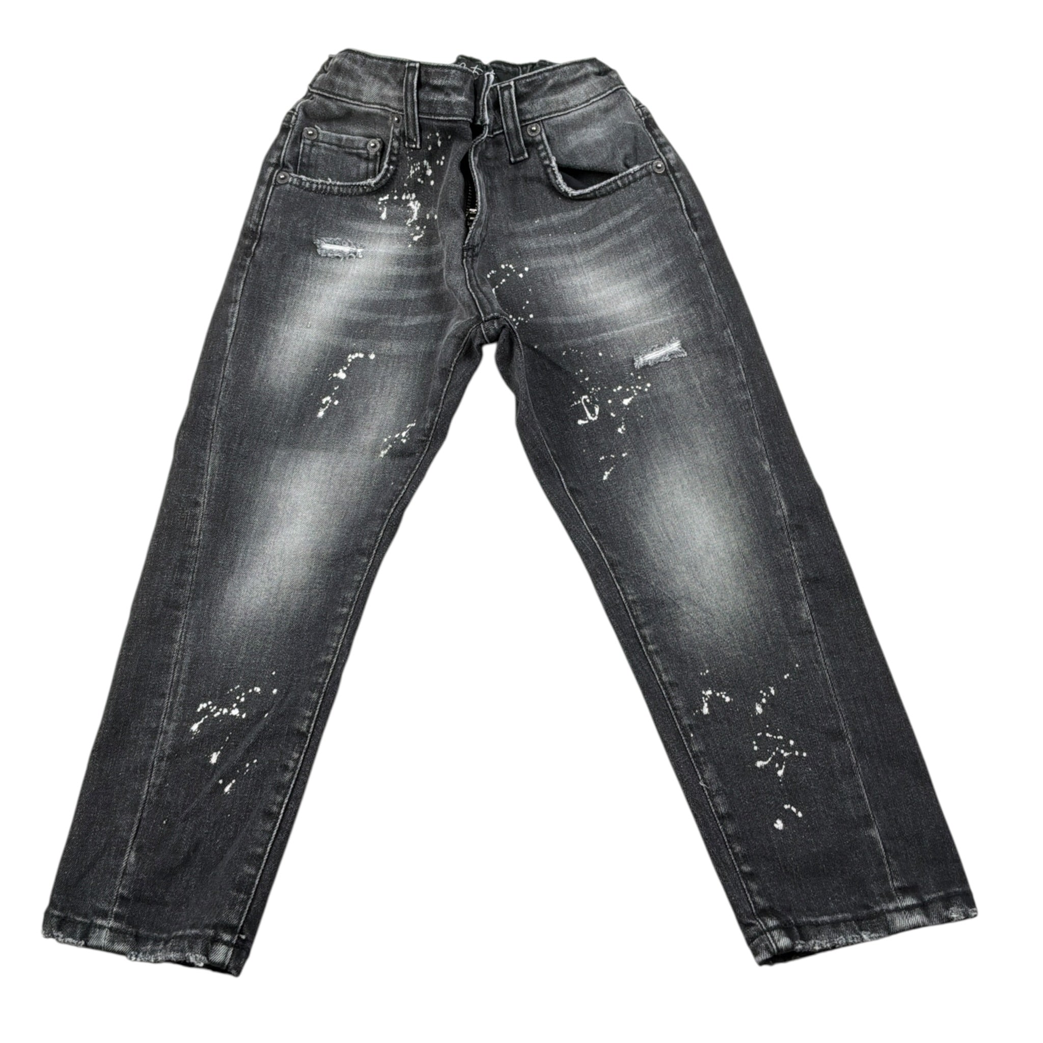 Patriot Jeans tinta unita con Girovita Regolabile Nero per Bambino PBK28 NERO PATRIOT 
