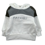 Patriot Felpa tinta unita con Cappuccio Bianco per Bambino PFE032 BIANCO PATRIOT 