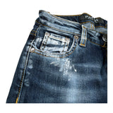 Patriot Jeans tinta unita con Strappi Blu per Bambino PJ5F2WBK18 BLU PATRIOT 