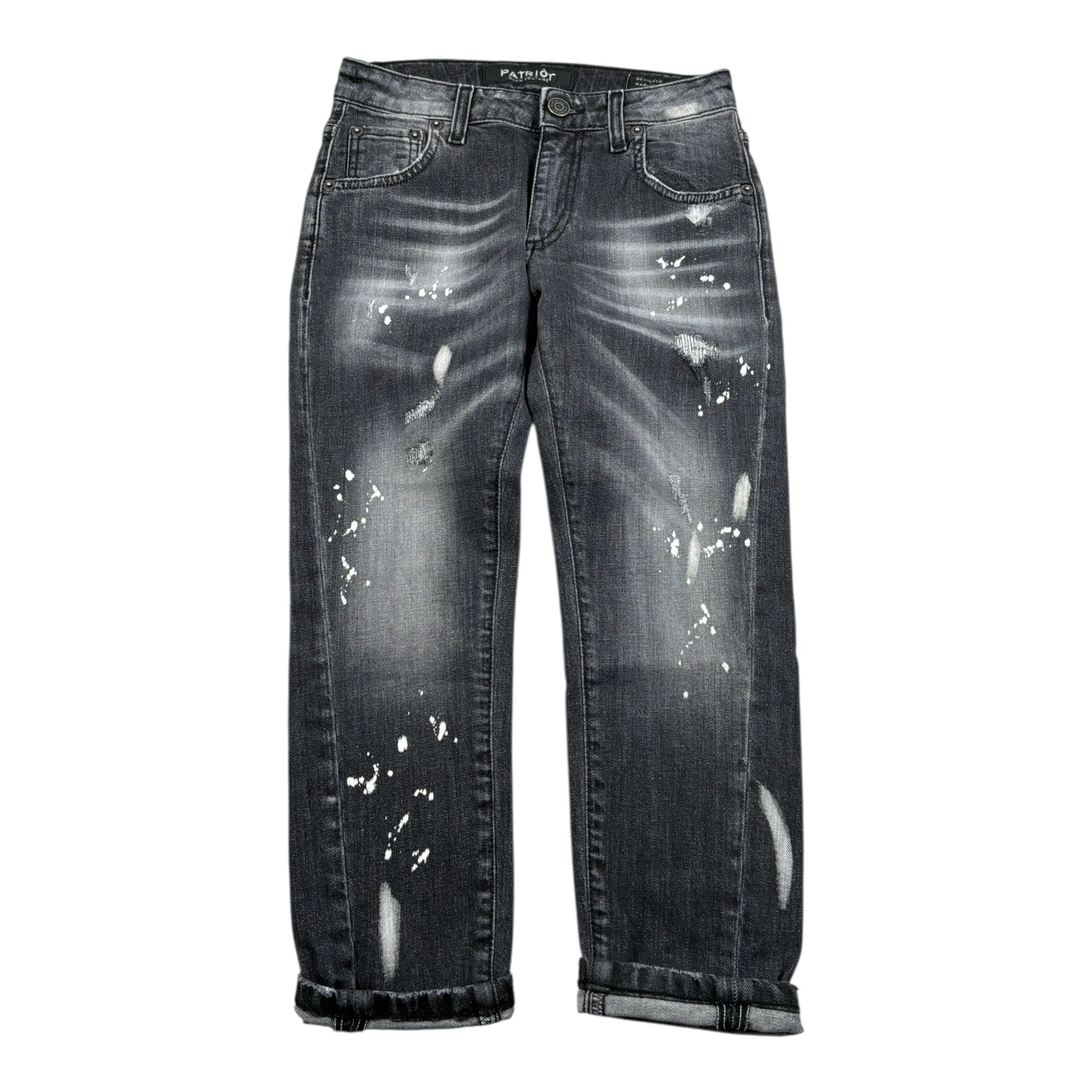 Patriot Jeans tinta unita con Girovita Regolabile Grigio per Bambino PJ5F2WPBK01 GRIGIO PATRIOT 