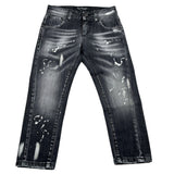 Patriot Jeans tinta unita con Strappi Nero per Bambino PJEF2WPBK01 NERO PATRIOT 
