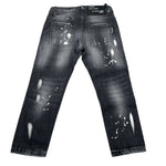 Patriot Jeans tinta unita con Strappi Nero per Bambino PJEF2WPBK01 NERO PATRIOT 