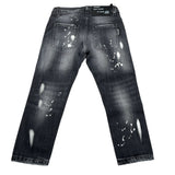 Patriot Jeans tinta unita con Strappi Nero per Bambino PJEF2WPBK01 NERO PATRIOT 