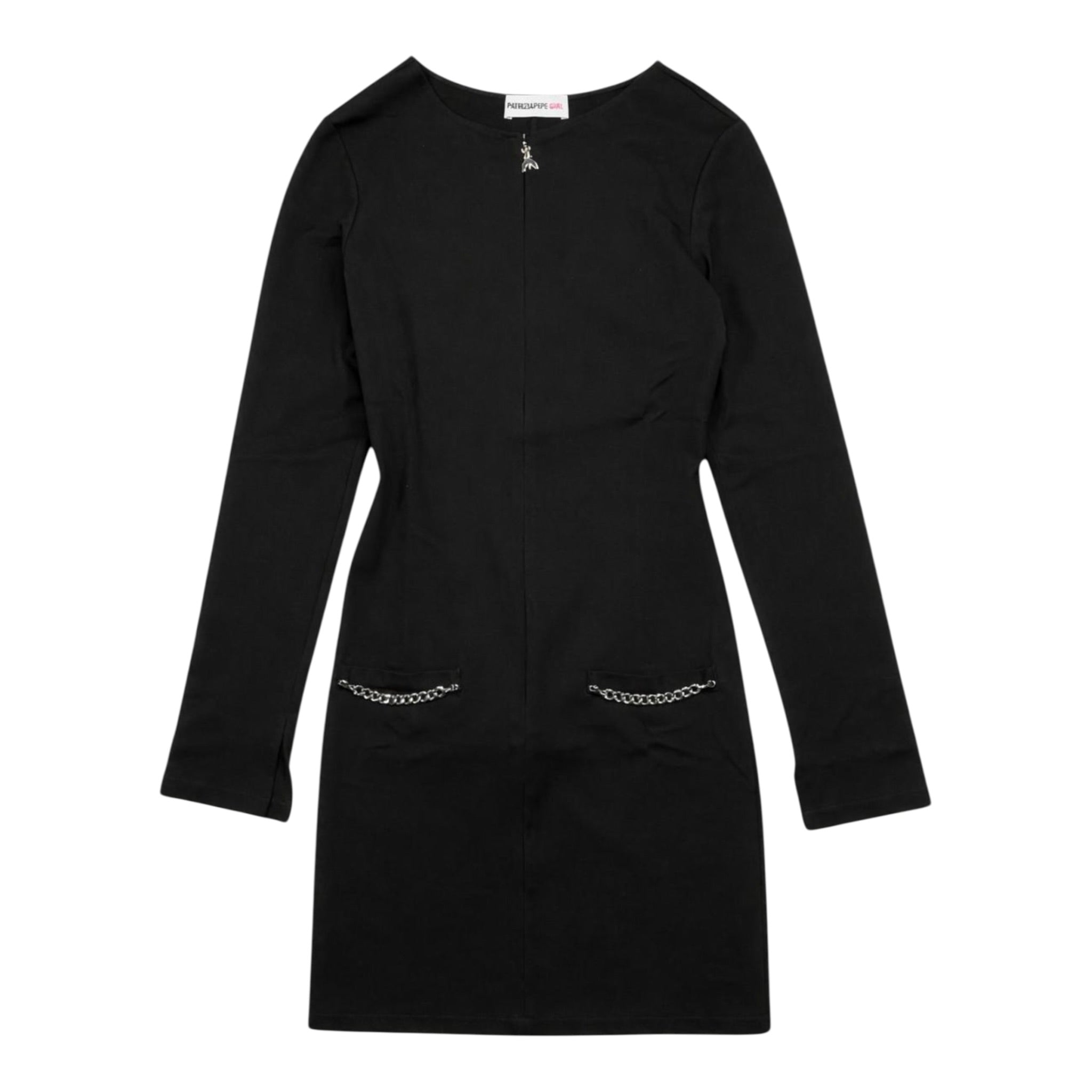 Patrizia Pepe Abito tinta unita Manica Lunga Nero per Bambina 7A0566X NERO PATRIZIA PEPE 