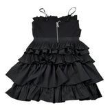 Patrizia Pepe Abito Bretelline tinta unita Nero per Bambina 7A0607 NERO PATRIZIA PEPE 