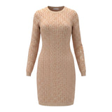 Patrizia Pepe Abito tinta unita Logato In Maglia Beige per Bambina 7A603 BEIGE PATRIZIA PEPE 