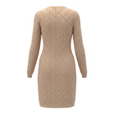 Patrizia Pepe Abito tinta unita Logato In Maglia Beige per Bambina 7A603 BEIGE PATRIZIA PEPE 