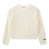 Patrizia Pepe Maglia Girocollo Tint Unita Panna per Bambina 7K0070 PANNA PATRIZIA PEPE 