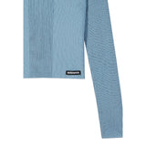 Patrizia Pepe Maglia tinta unita Girocollo Azzurro per Bambina 7K0072 AZZURRO PATRIZIA PEPE 