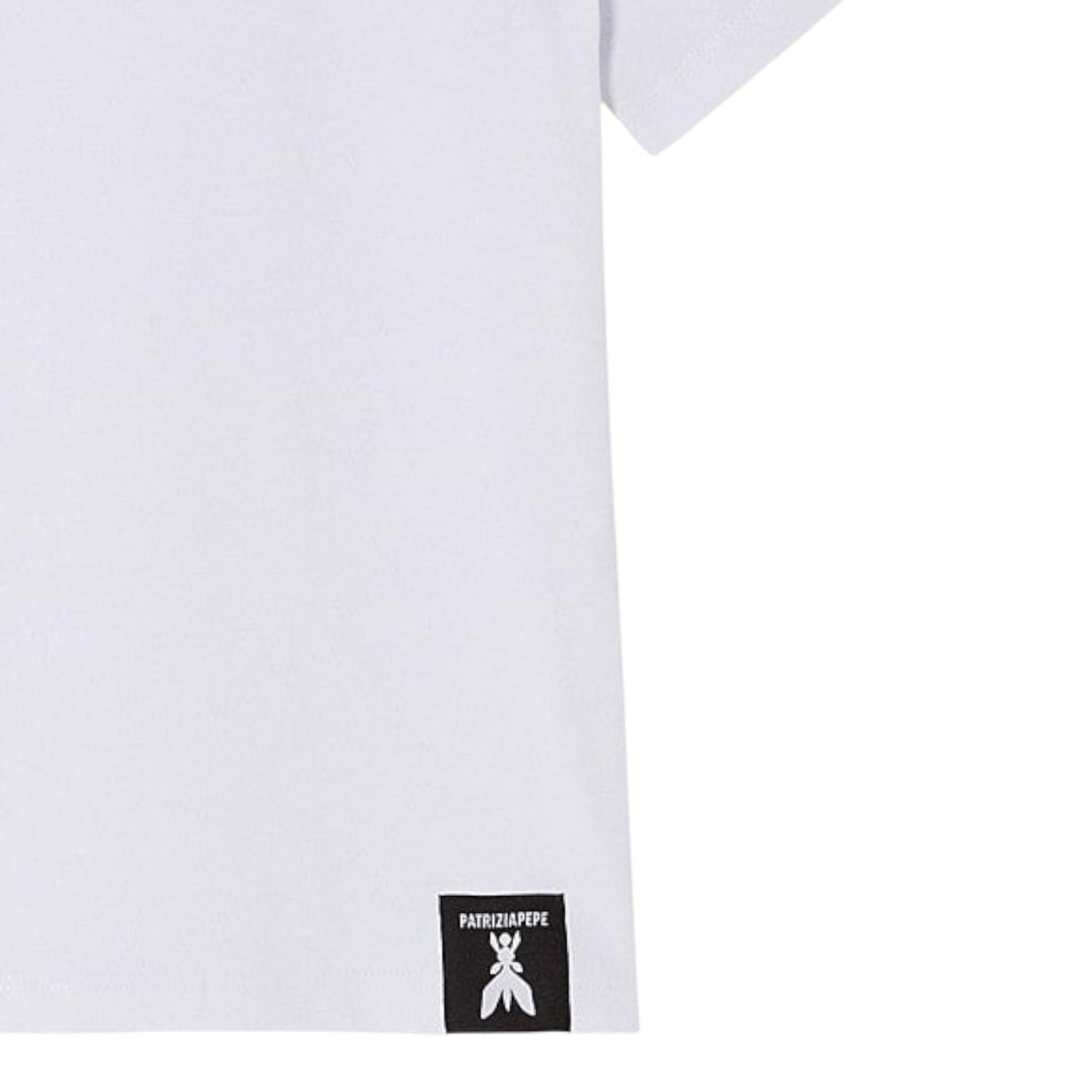 Patrizia Pepe T-Shirt tinta unita con Stampa Bianco per Bambina 7M0861 BIANCO PATRIZIA PEPE 