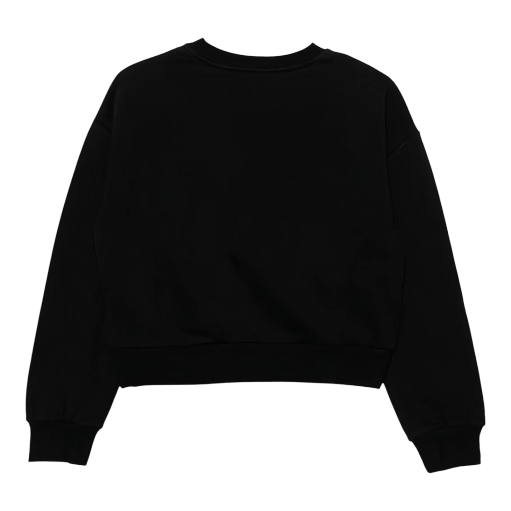 Patrizia Pepe Felpa tinta unita con Stampa Nero per Bambina 7M0932XXXX NERO PATRIZIA PEPE 