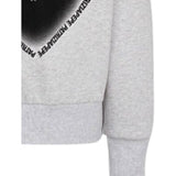 Patrizia Pepe Felpa tinta unita con Cappuccio E Stampa Grigio per Bambina 7M0934X GRIGIO PATRIZIA PEPE 
