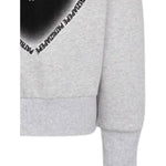 Patrizia Pepe Felpa tinta unita con Cappuccio E Stampa Grigio per Bambina 7M0934XX GRIGIO PATRIZIA PEPE 