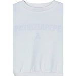 Patrizia Pepe Felpa tinta unita con Stampa Bianco per Bambina 7M0942 BIANCO PATRIZIA PEPE 