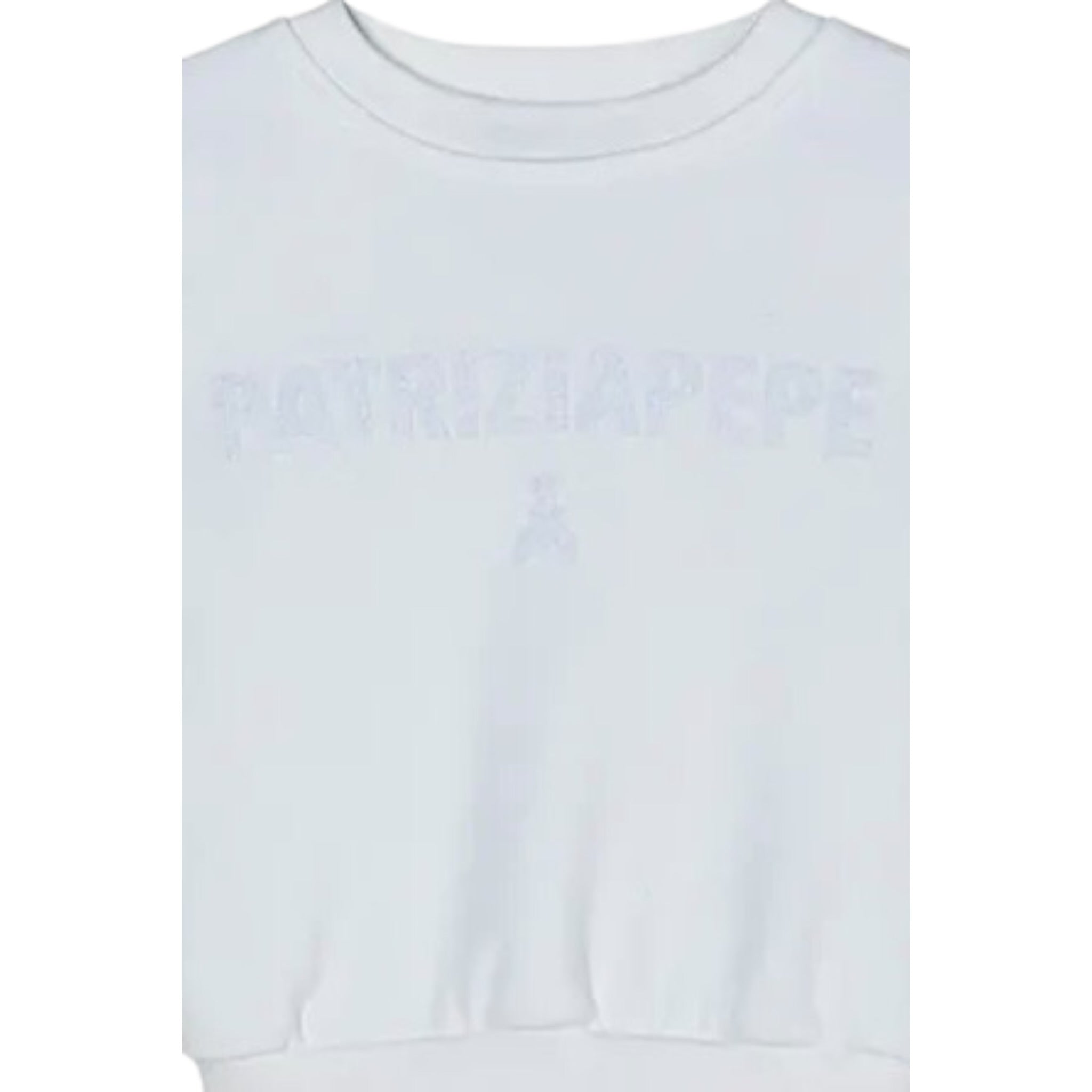 Patrizia Pepe Felpa tinta unita con Stampa Bianco per Bambina 7M0942 BIANCO PATRIZIA PEPE 
