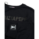 Patrizia Pepe Felpa Chiusa Girocollo tinta unita Nero per Bambina 7M0946X NERO PATRIZIA PEPE 