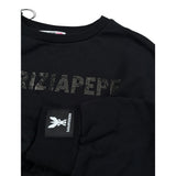 Patrizia Pepe Felpa Chiusa Girocollo tinta unita Nero per Bambina 7M0946X NERO PATRIZIA PEPE 