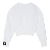 Patrizia Pepe Felpa Chiusa Girocollo tinta unita Bianco per Bambina 7M0946XX BIANCO PATRIZIA PEPE 