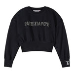 Patrizia Pepe Felpa Chiusa Girocollo tinta unita Nero per Bambina 7M0946XXX NERO PATRIZIA PEPE 