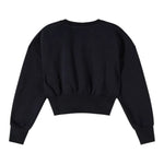 Patrizia Pepe Felpa Chiusa Girocollo tinta unita Nero per Bambina 7M0946XXX NERO PATRIZIA PEPE 