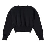 Patrizia Pepe Felpa Chiusa Girocollo tinta unita Nero per Bambina 7M0946XXXX NERO PATRIZIA PEPE 