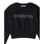 Patrizia Pepe Felpa Chiusa Girocollo tinta unita Nero per Bambina 7M0946XXXX NERO PATRIZIA PEPE 