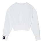 Patrizia Pepe Felpa Chiusa Girocollo tinta unita Bianco per Bambina 7M0946XXXXX BIANCO PATRIZIA PEPE 