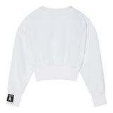Patrizia Pepe Felpa Chiusa Girocollo tinta unita Bianco per Bambina 7M0946XXXXX BIANCO PATRIZIA PEPE 