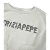 Patrizia Pepe Felpa Chiusa Girocollo tinta unita Bianco per Bambina 7M0946XXXXX BIANCO PATRIZIA PEPE 