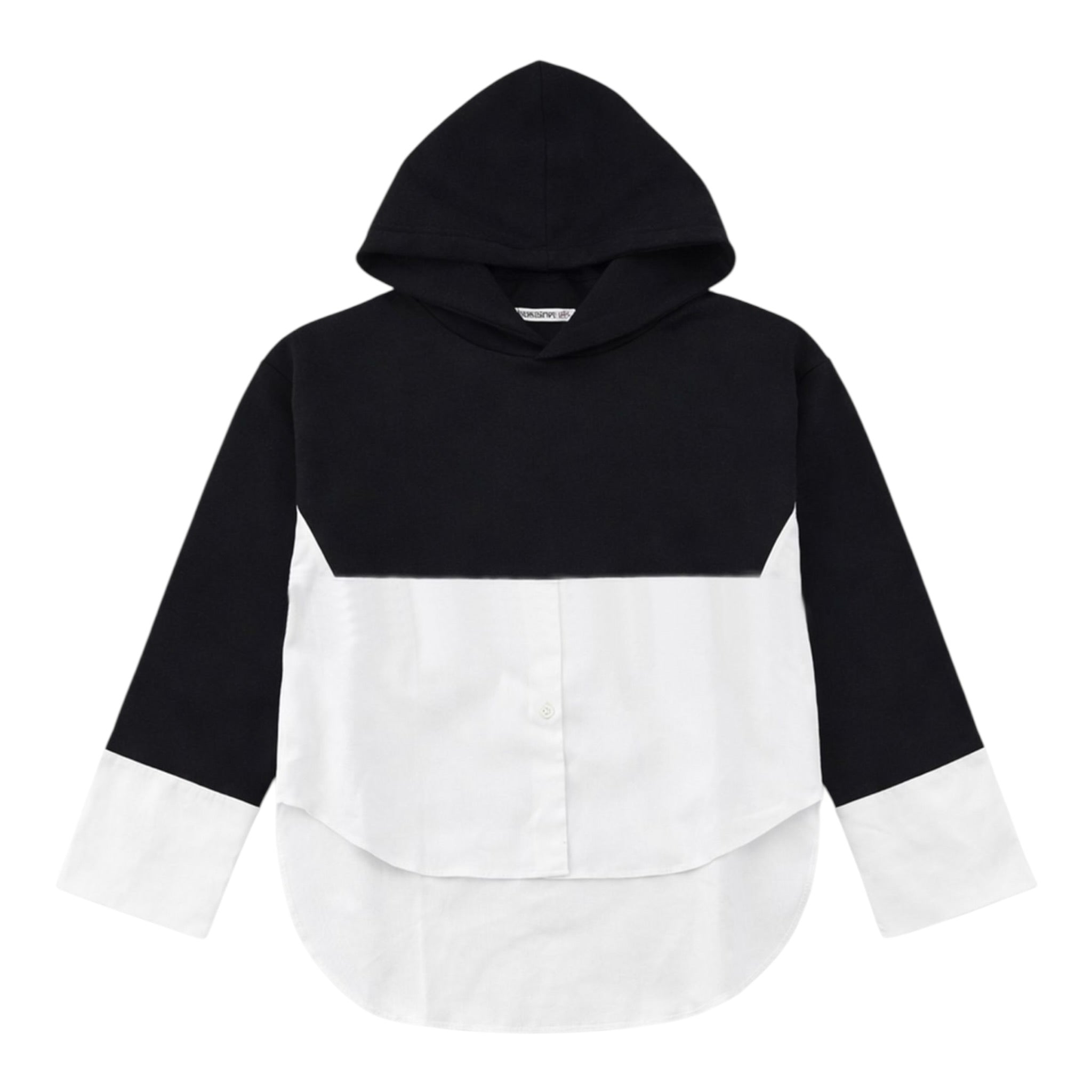 Patrizia Pepe Felpa Chiusa con Cappuccio Tinta Nita Nero per Bambina 7M0947 NERO PATRIZIA PEPE 