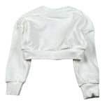 Patrizia Pepe Felpa tinta unita con Applicazioni Girocollo Bianco per Bambina 7M0949 BIANCO PATRIZIA PEPE 