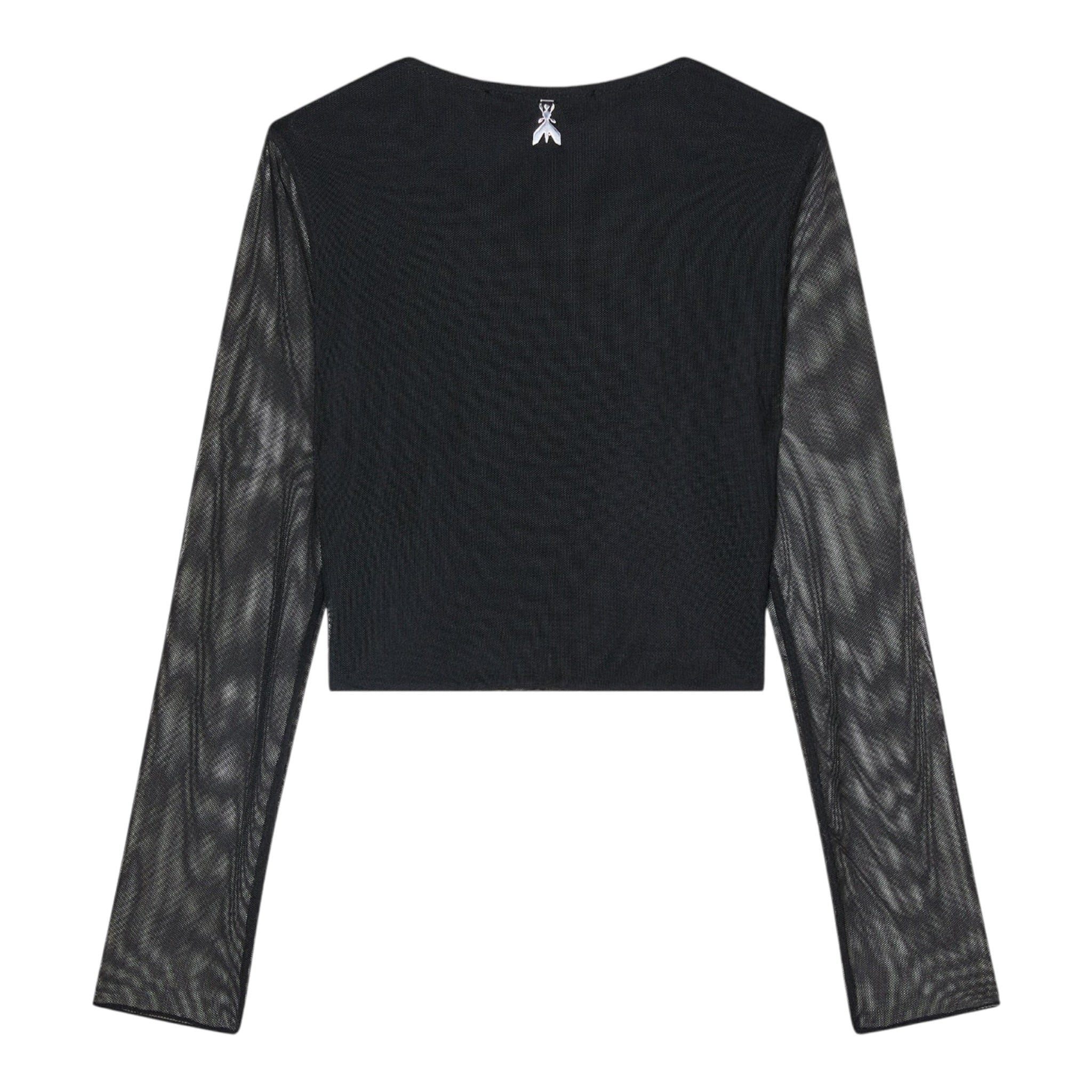 Patrizia Pepe shirt Manica Lunga con Maniche Velate Nero per Bambina 7M0955 NERO PATRIZIA PEPE 