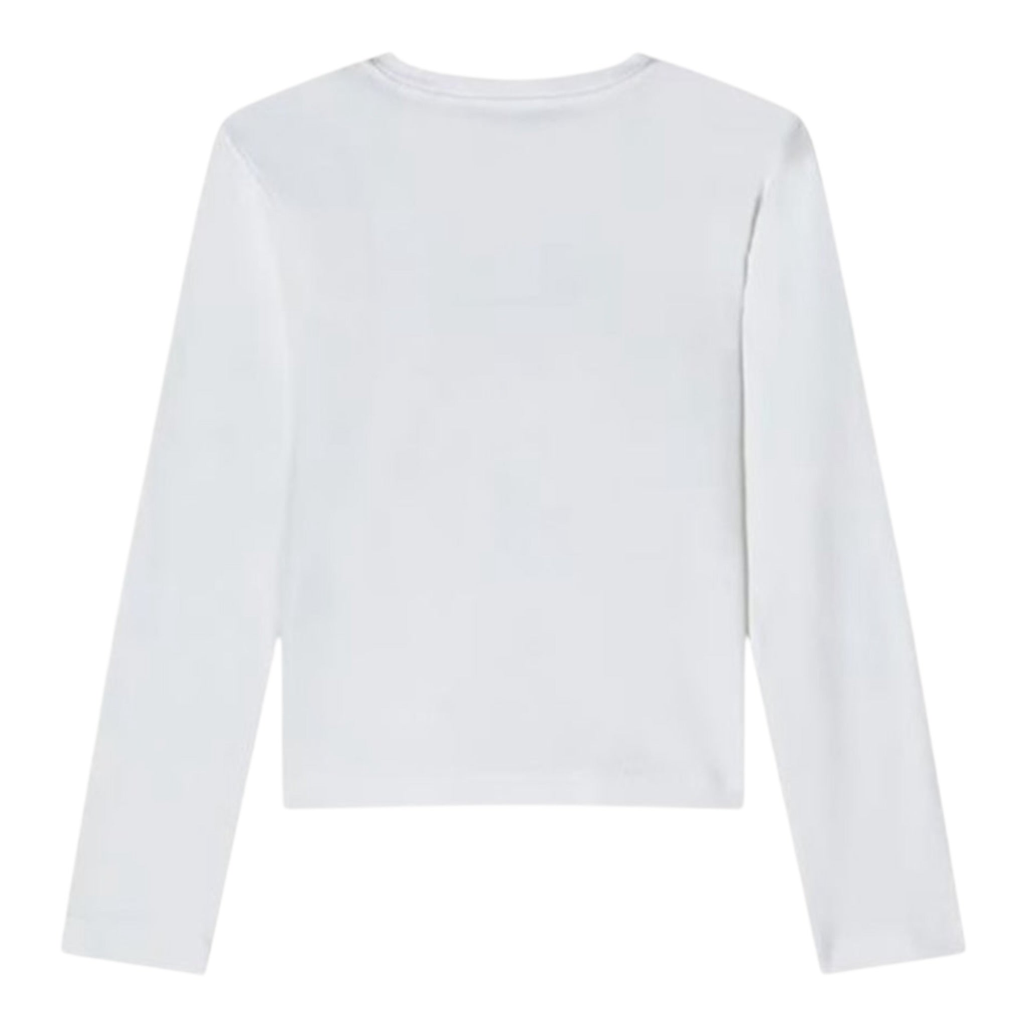 Patrizia Pepe Shirt tinta unita con Logo Bianco per Bambina 7M0956 BIANCO PATRIZIA PEPE 
