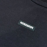 Patrizia Pepe Shirt tinta unita con Logo Nero per Bambina 7M0956 NERO PATRIZIA PEPE 