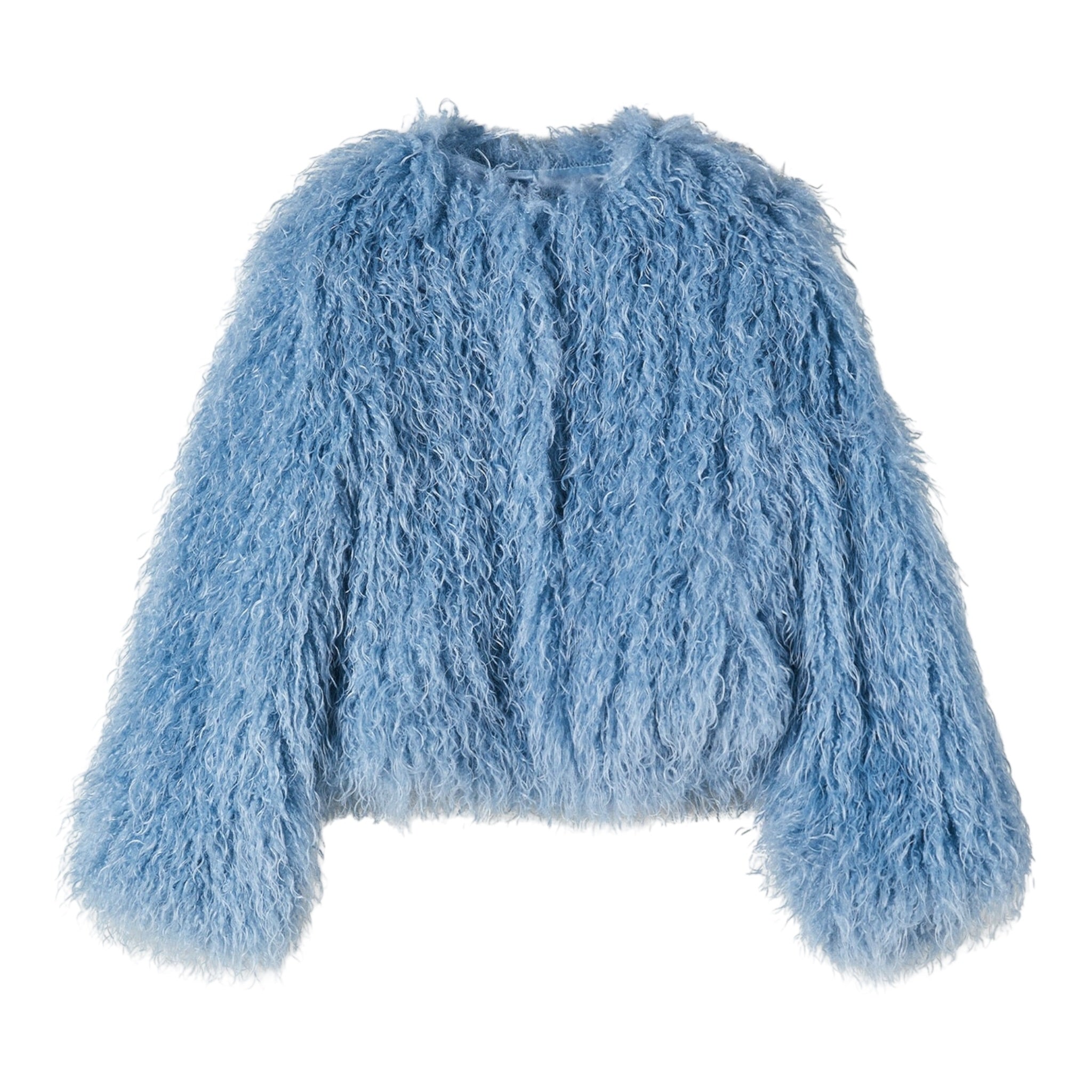 Patrizia Pepe Pelliccia tinta unita Azzurro per Bambina 7O0041 AZZURRO PATRIZIA PEPE 