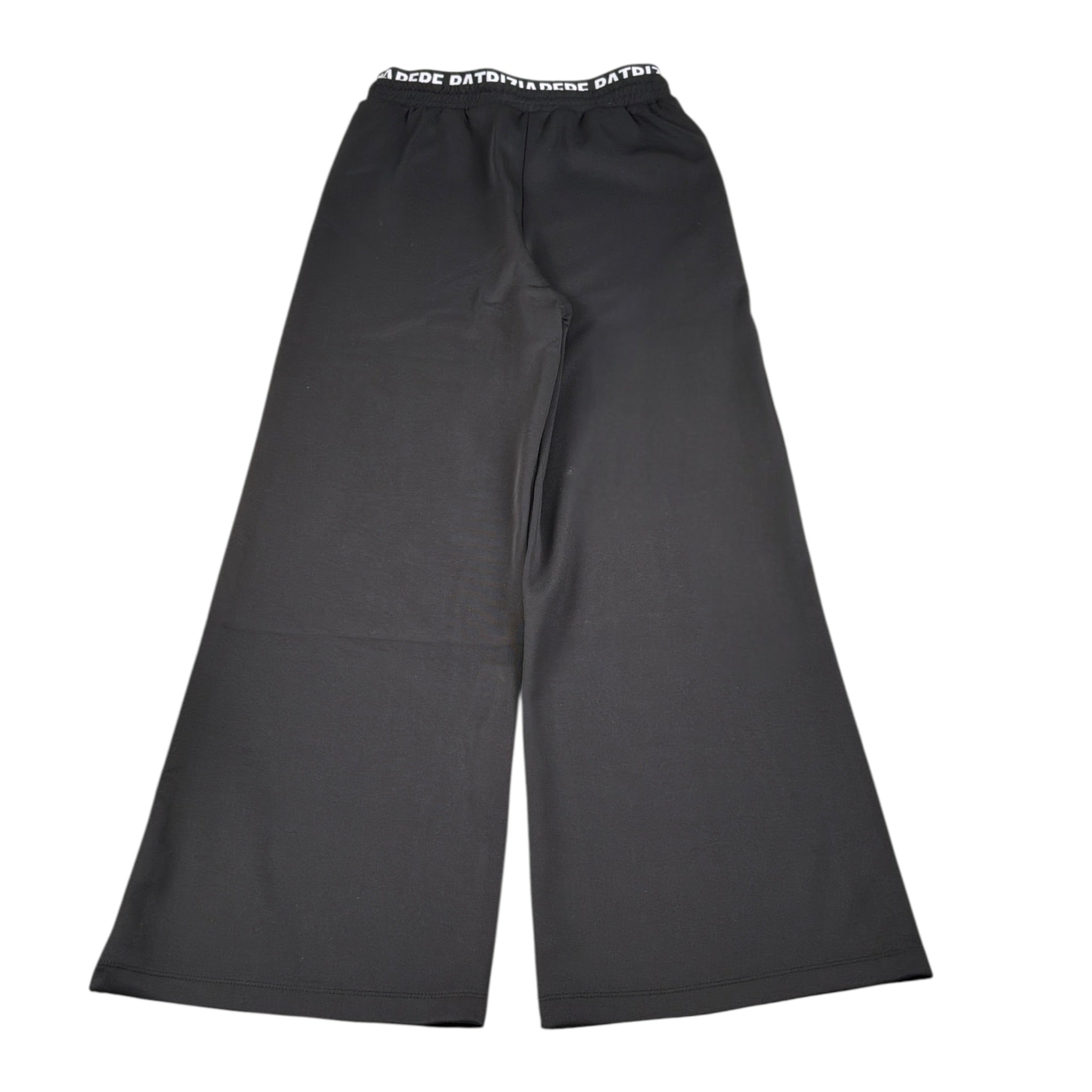 Patrizia Pepe Pantalone tinta unita con Elastico Logato Nero per Bambina 7P0391 NERO PATRIZIA PEPE 