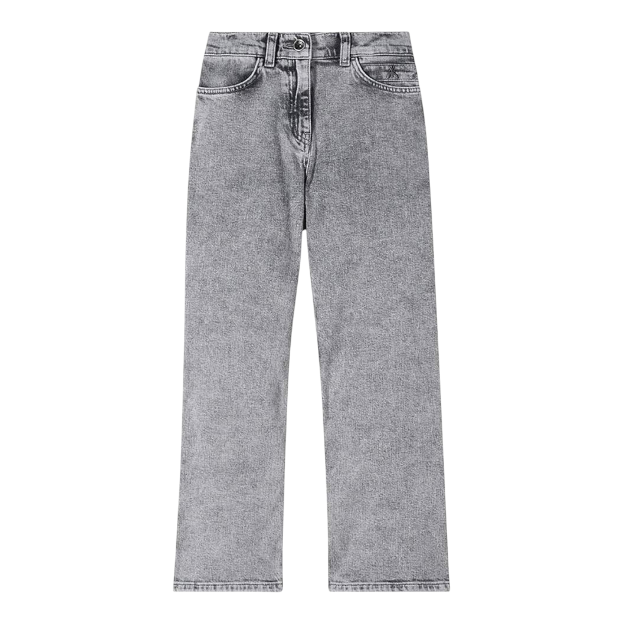 Patrizia Pepe Jeans tinta unita Modello A Palazzo Grigio per Bambina 7P0393X GRIGIO PATRIZIA PEPE 