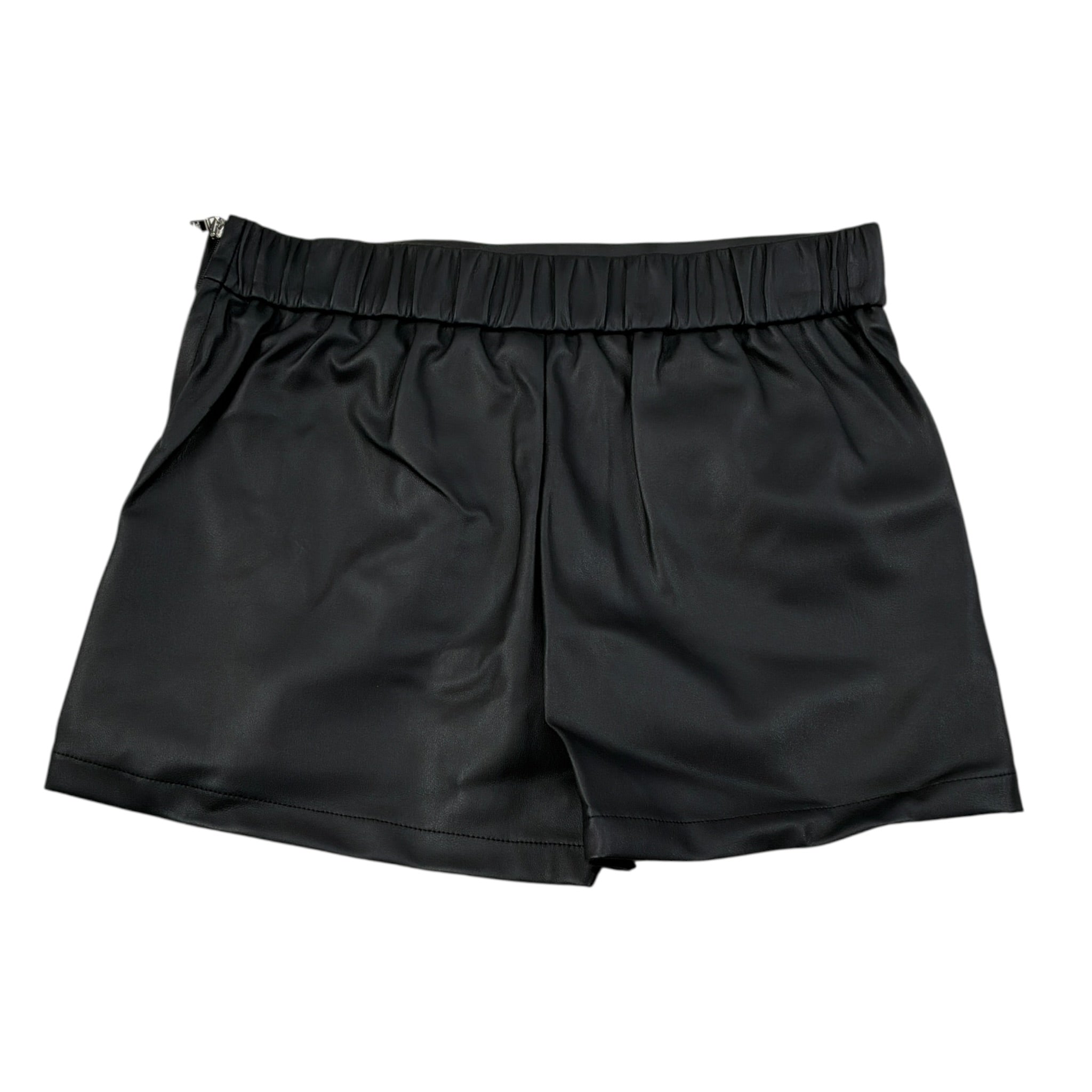 Patrizia Pepe Short In Ecopelle tinta unita con Elastico In Vita Nero per Bambina 7P0400 NERO PATRIZIA PEPE 