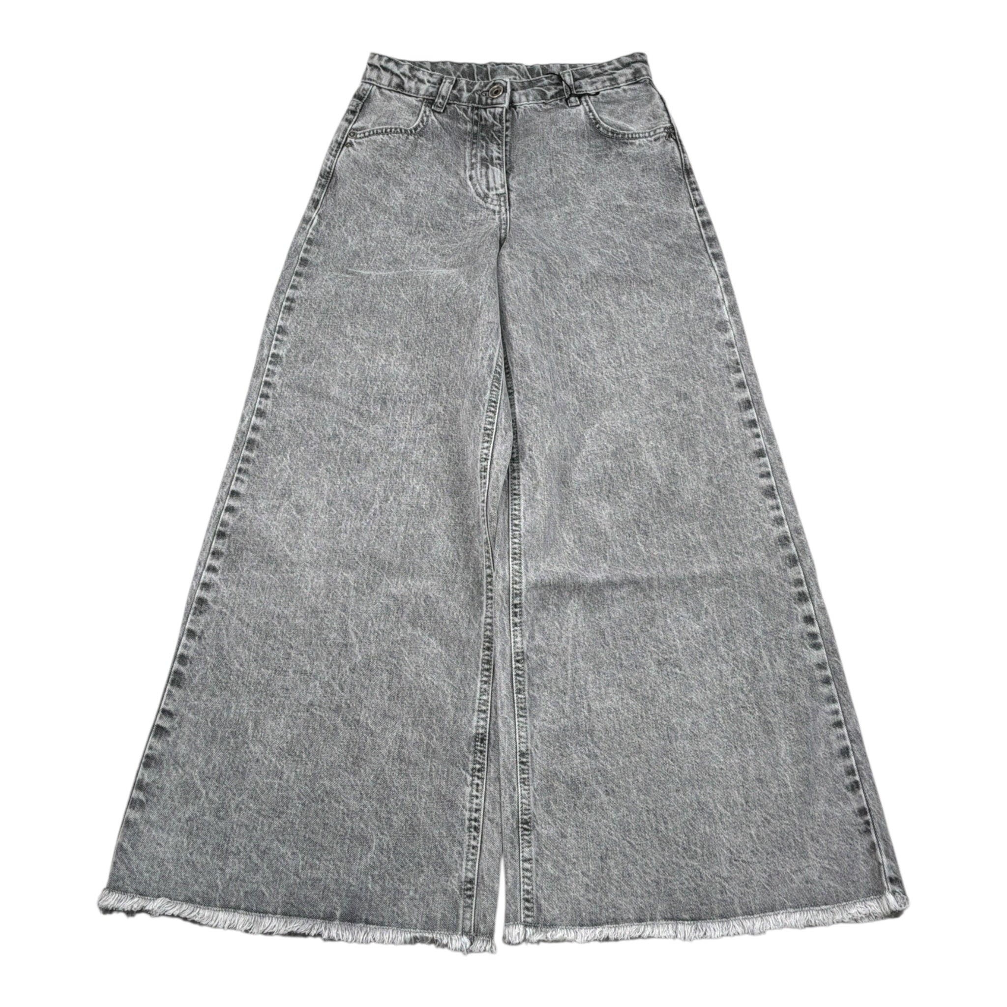 Patrizia Pepe Jeans tinta unita Modello A Palazzo Grigio per Bambina 7P0409X GRIGIO PATRIZIA PEPE 